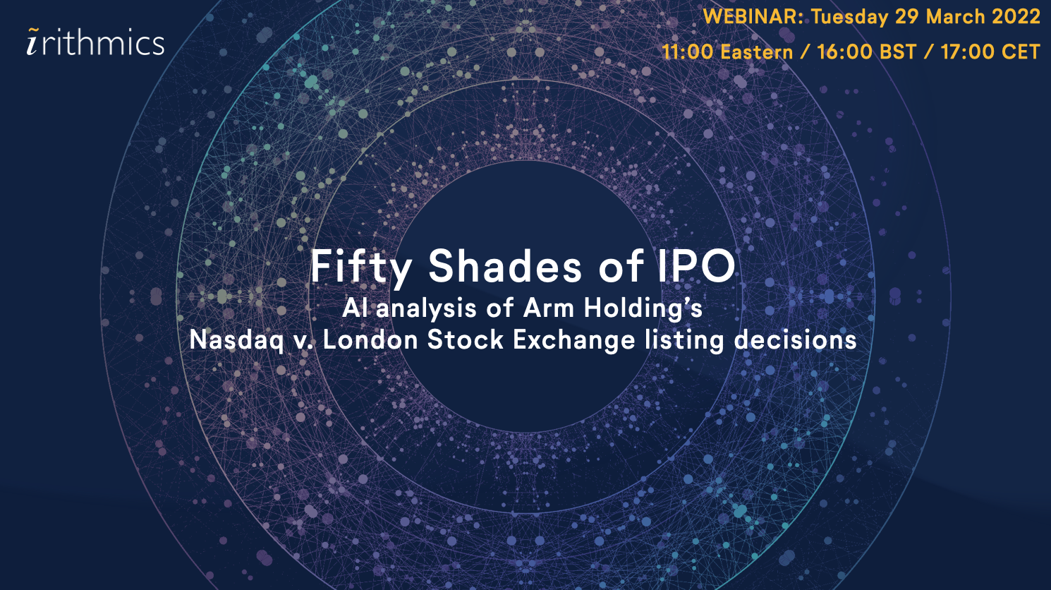 Fifty Shades of IPO webinar (Tuesday 29 March 2022)