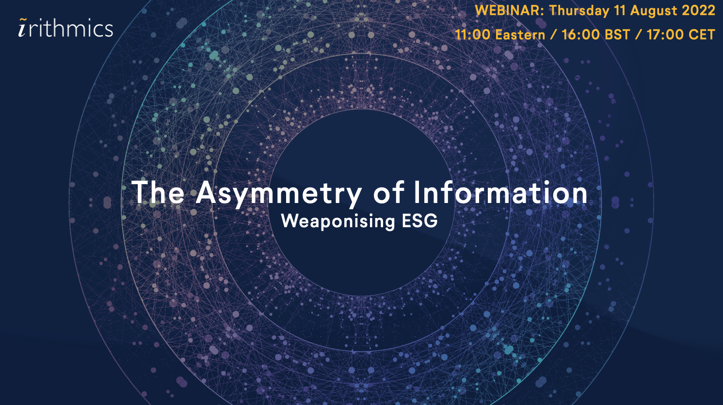 The Asymmetry of Information - Webinar